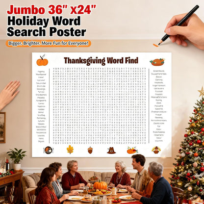 2025 Jumbo Word Search Poster